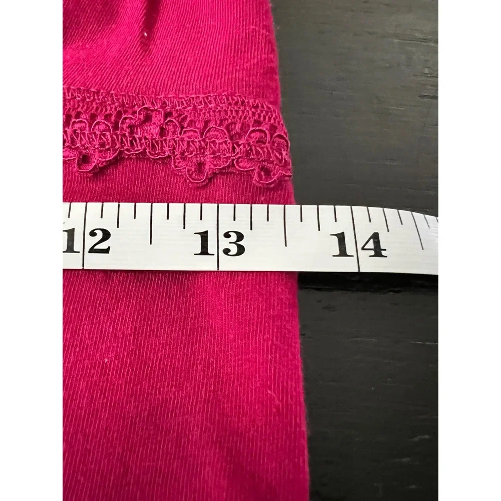 American Eagle Berry Red Lace Trim Camisole Tank Top Womens Size Medium - Picture 9 of 10